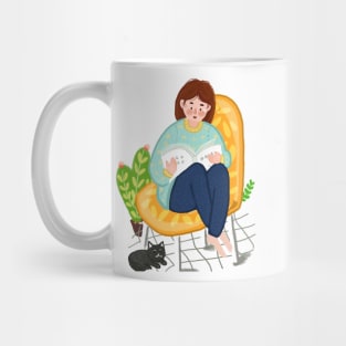 Study Girl At Home Mug